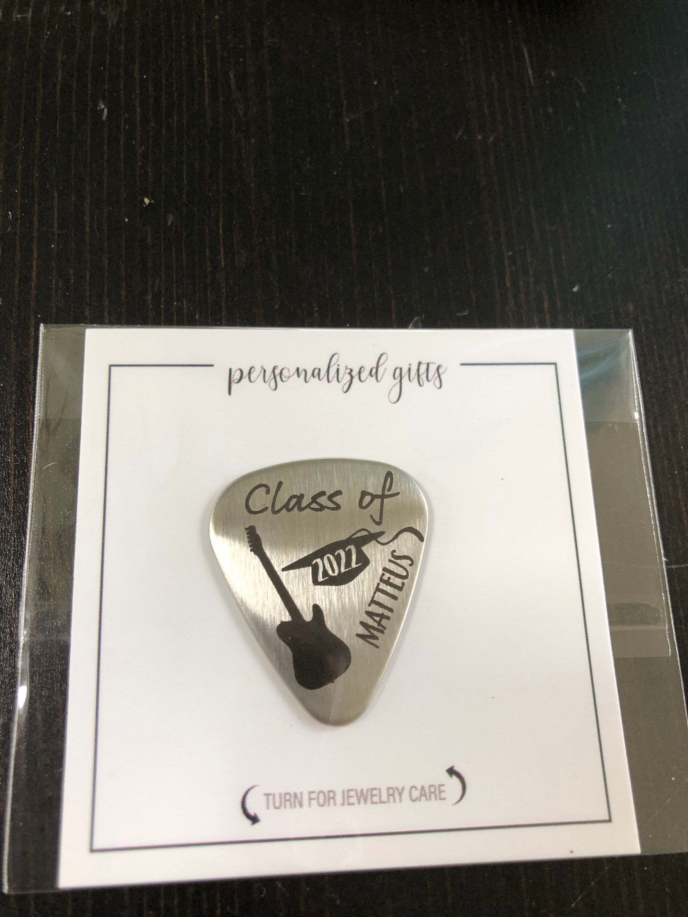 Class Of 2024 Guitar Pick High School Graduation Gift Boy Guitar Pick Graduation Gift Boy Graduation Guitar Pick 2024 Graduation Gift