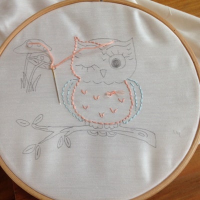 Owl Embroidery Pattern Hand Embroidery Pattern Owls Owl Design Woodland ...