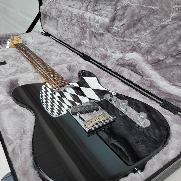 Checker Telecaster Custom Graphical Pickguard to Fit Fender Tele Telecaster Checker - Etsy