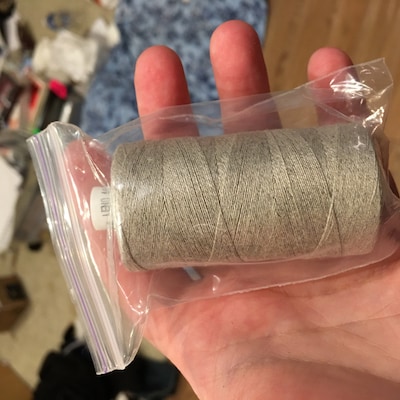 100% Linen Thread Natural and Bleached 500 M Spool - Etsy