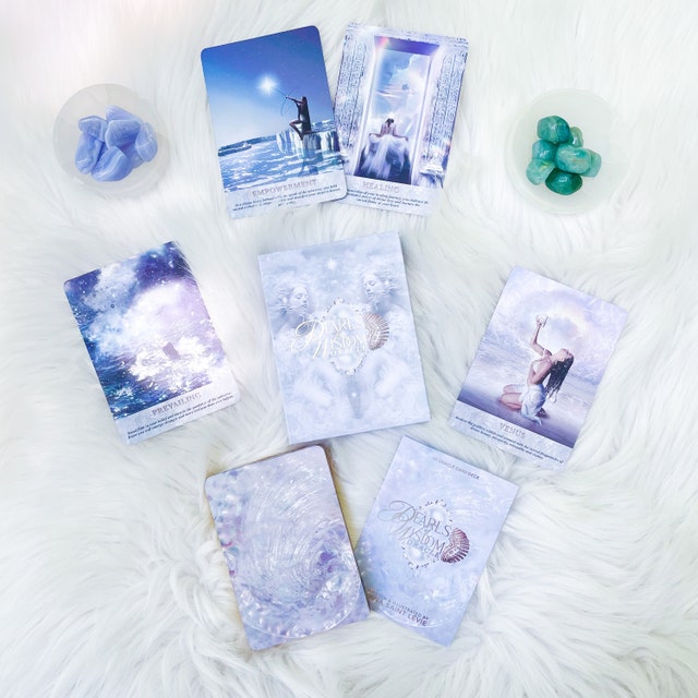 Pearls of Wisdom Oracle Card Deck | Gold Foil Oracle Cards