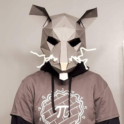 DIY TV Monitor Mask, TV Head, 3D Paper Craft Template, Halloween Mask ...