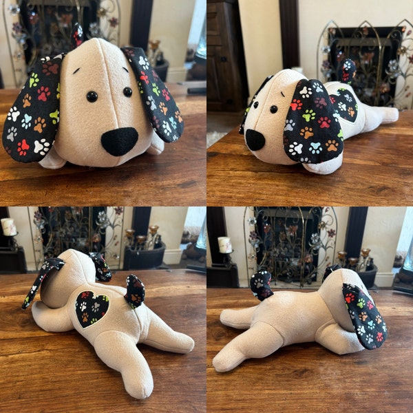 Lying Puppy Dog PDF Sewing Pattern & Instructions | Stuffed Animals ...