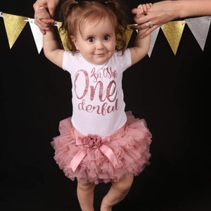 First Birthday Outfit Girl, Rosegold Birthday Outfit, Onederful ...