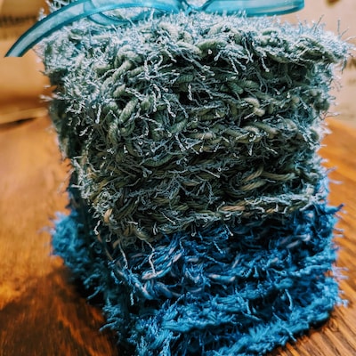 Crochet Dishcloth Pattern With Video Tutorial Squishy, Scrubby ...