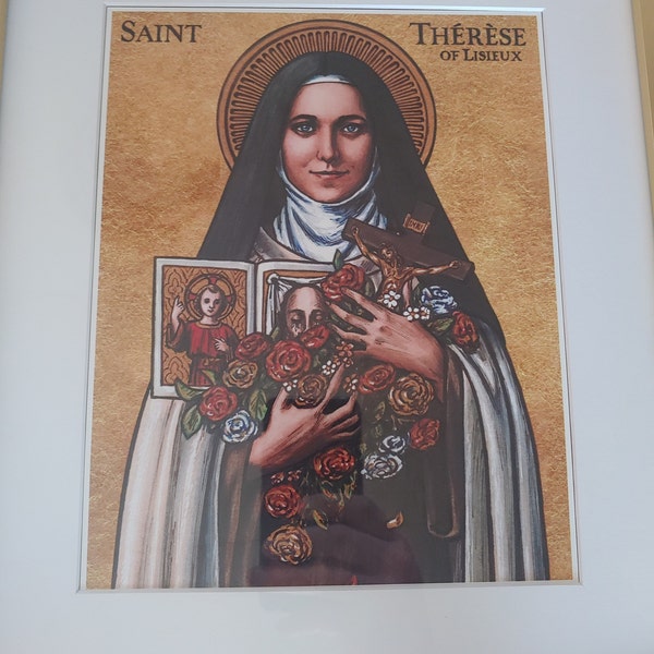 Saint Therese of Lisieux Icon - Theophilia Catholic Artwork Art Print ...