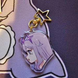 Vtuber Idol Keychains - Archivist, Jewel, Demon, Blue Dog, Pink Dog