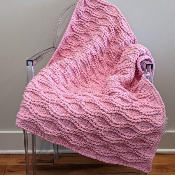 CROCHET PATTERN Cable Tryst Throw - Make to Any Size - PDF Download - Etsy