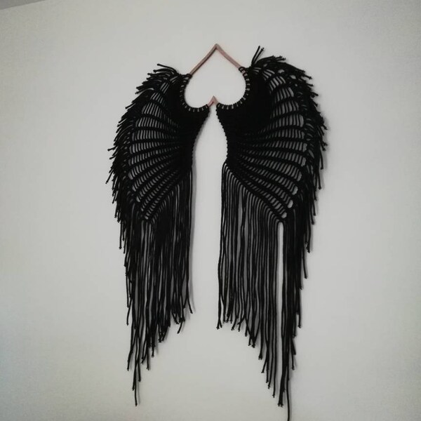 Macrame Angel Wings Wall Hanging