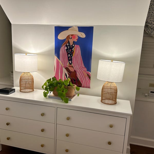Pink Cowgirl Art Print: Western Bedroom Decor - Etsy