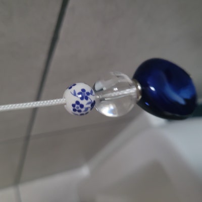 Light Pull Bathroom Light Pull Cord With Large Seashell Ceramic Bead ...