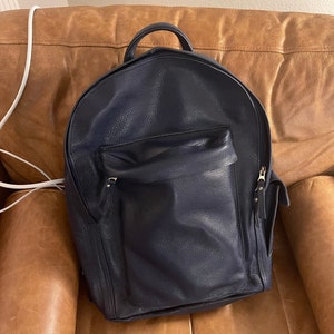 Leather Backpack Women Personalized Leather Knapsack - Etsy