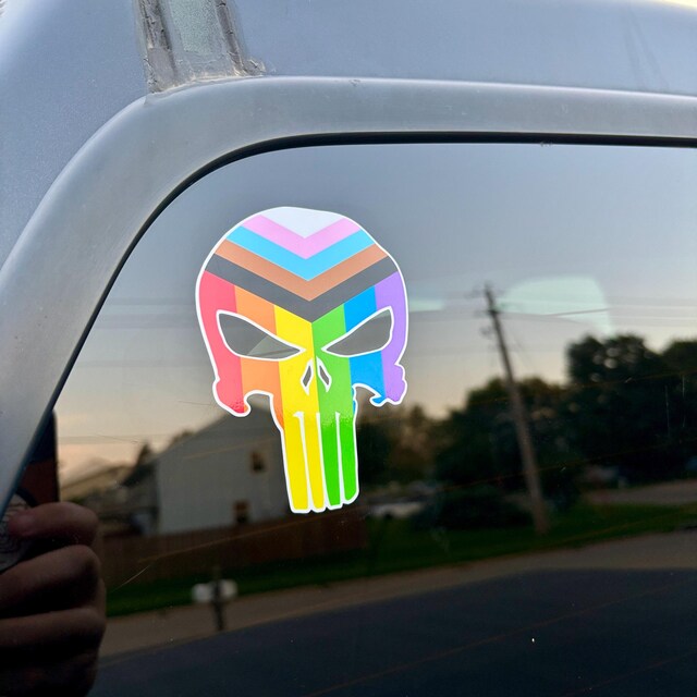 Marvel The Punisher Logo G Autocollant Vinyle Voiture Vélo Camion Vitre