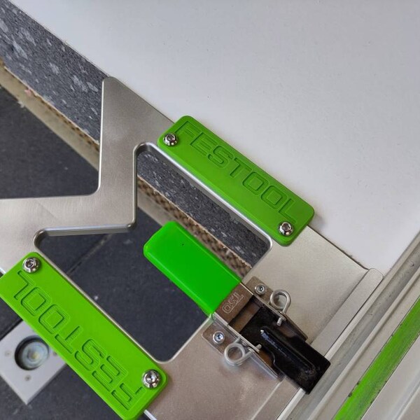Festool 495717 FS-PA Parallel Side Fence Anti-Tip Support Caps – 3D Printed (Green)