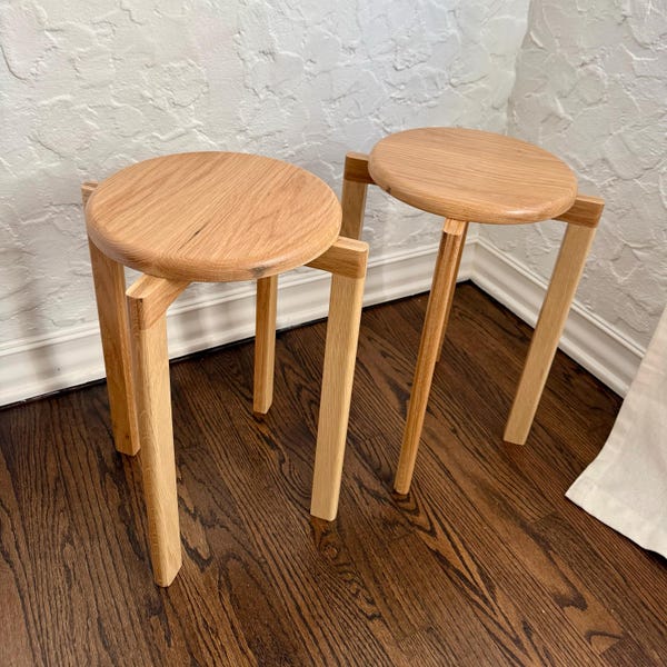 Stackable Stools Timber Hardwood Stacking Stools - Etsy