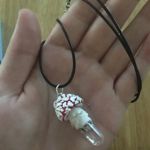 Collier Pendentif Champignon (amanite Tue-mouches) En Argent 925 - Longueur 46 Cm - Neuf Avec étiquettes