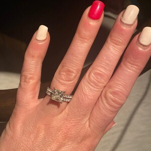 Moissanite Solitaire Bridal Ring Set - 3 Carat Total Weight, 8mm Center Stone, Wedding & Anniversary Ring Set