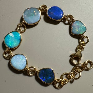 Customer photo from Nancy Tamaki, Hero Raw Australian Opal Bracelet