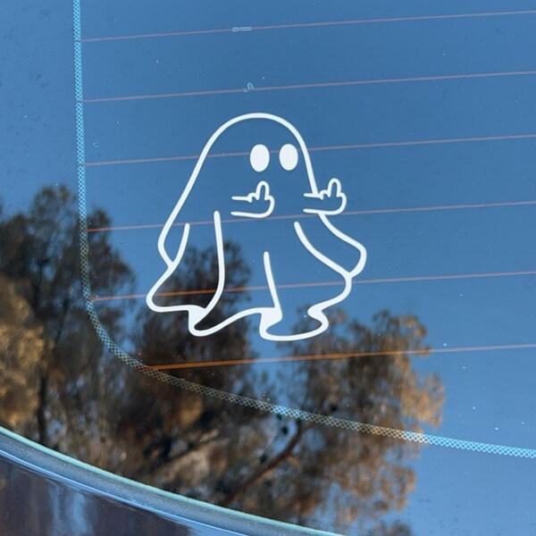 Stick Figure Flipping off Vinyl Decal - Etsy