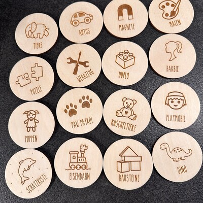 180-teiliges Holz-Konfetti Set Für Taufe – 9 Motive, Wiederverwendbar, Tischdeko