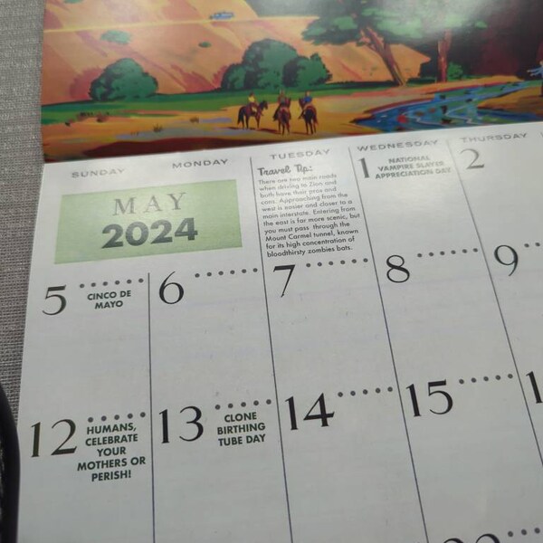 2025 National Park Monsters Calendar Etsy