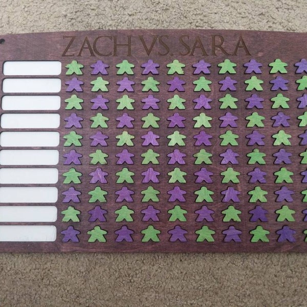10x10 Game Tracker / Board Game Tracker / Game Challenge Board / Board ...