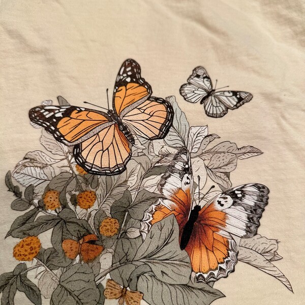 Mothercare White Butterfly T-Shirt