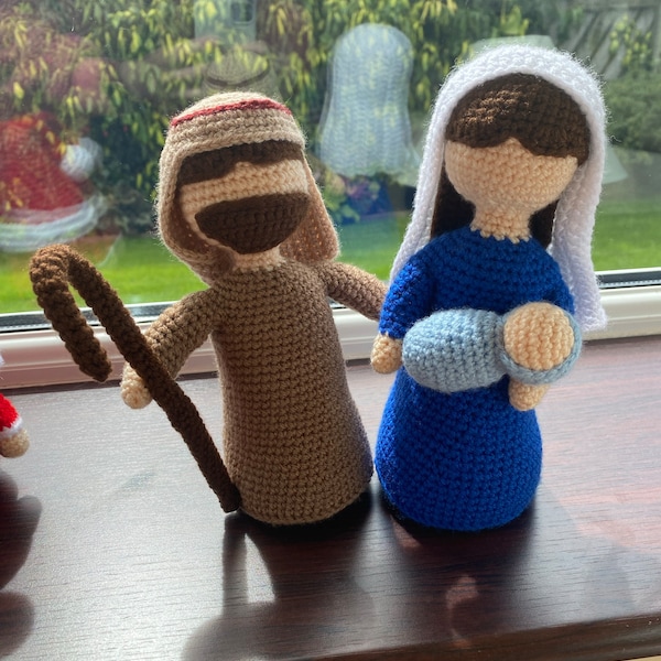 Crochet Patterns Amigurumi Stuffed Nativity Scene Merry Christmas PDF ...