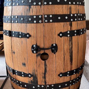 ROTATING SHELF Whisky Barrel Cabinet_oak Barrel-bar_handmade - Etsy