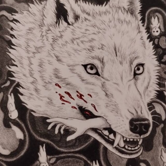 Cut off a Wolf's Head and It Still Has the Power to Bite- Print - Etsy