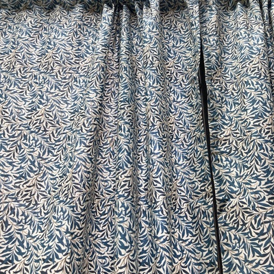 One Curtain Panel freespirit Standen Willow Boughs Navy Fabric ...