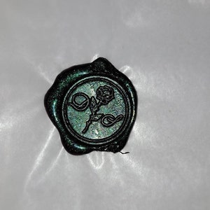 Custom Wedding Wax Seal Stamp Kit, Personalized Stamp Green Box Gift ...