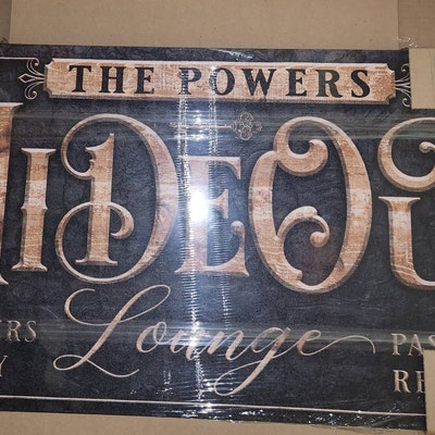 Hideout Lounge Personalized Sign Members Only Man Cave Bar Family Last ...