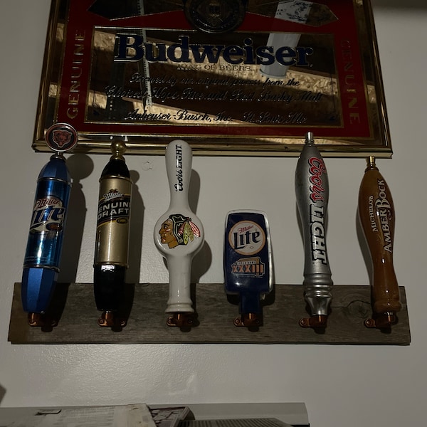 Tap Handle Wall Display (rack) - Holds 6 Tap Handles - 24