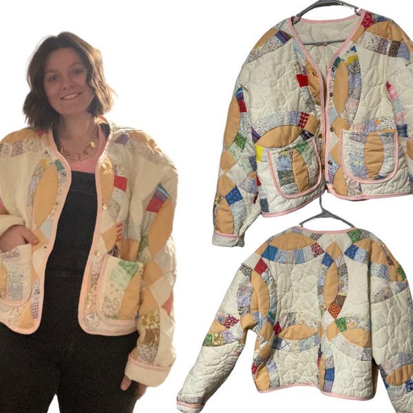 Unique Pattern Print Oversized Loose Jacket
