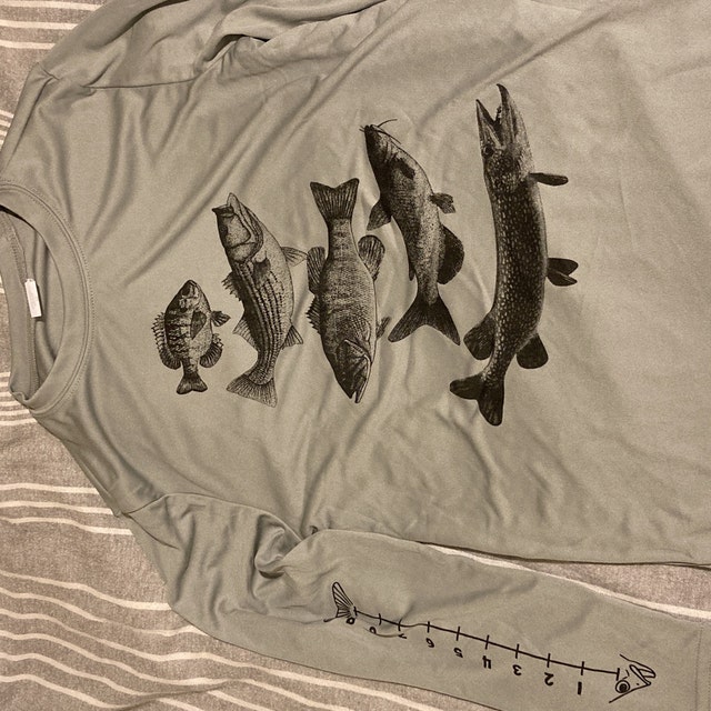 Kids Fishing Shirts Tailing Redfish Youth-Small 6-8 / Pearl Gray
