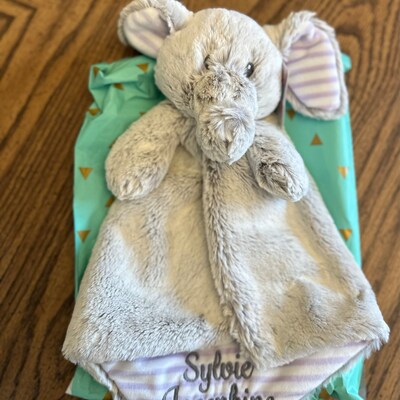 Personalized Animal Lovey - Custom Name Baby Security