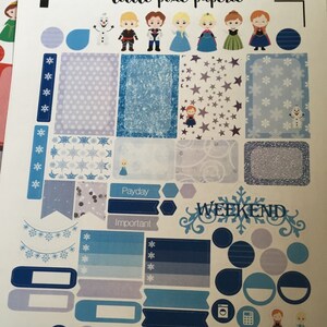 Ice Princess Weekly Planner Stickers Set, for Use With Erin Condren ...