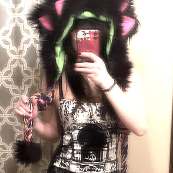 Fur Raves Double Ear Fur Rave Hood - Etsy