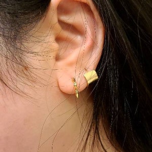 Set 10 Paia Orecchini Donna Oro 14K - Zirconia, Anallergici, Flatback, Huggie E Cartilagine Per Piercing Multipli