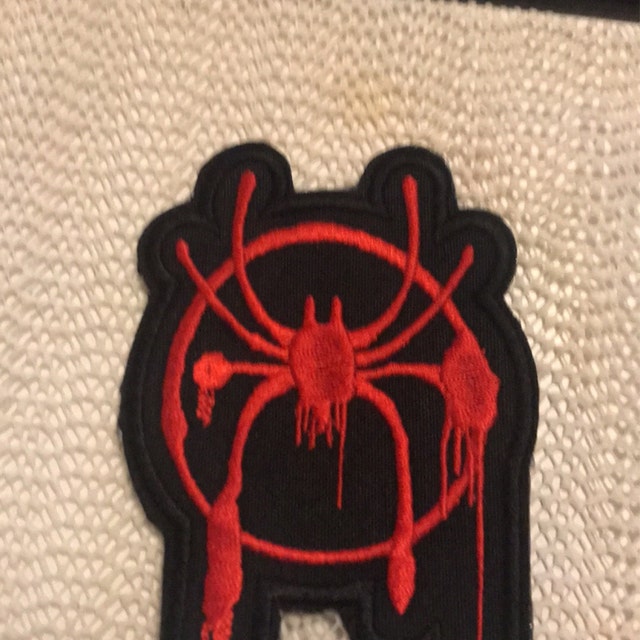  Spider Black Embroidered Iron-on Patch (Miles Morales