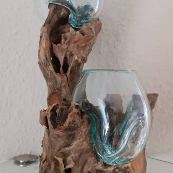 Glas Auf Wurzelholz Dekorieren
