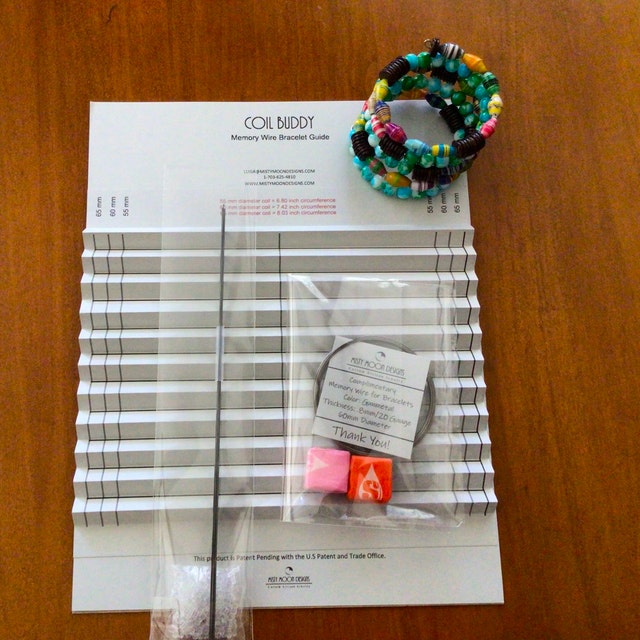 Coil Buddy Plus Magic Rods, Memory Wire Bracelet Guide, Memory