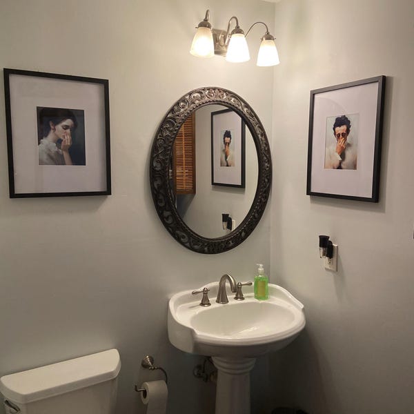 Funny Bathroom Art Print Set, Toilet Humor Decor, Classical Vintage ...