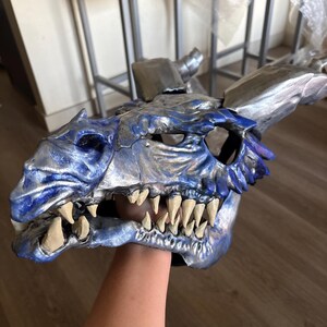 関節式顎付きドラゴンスカルマスク - Etsy 日本