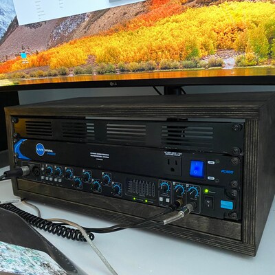 4U Studio Cabinet Slanted Recording Studio Audio Rack Rackmount Server ...