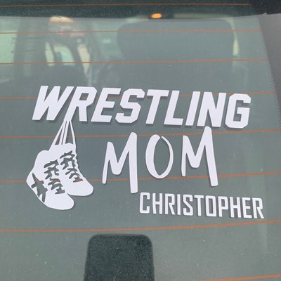 Wrestling Mom Vinyl Decal / Wrestling Decal / Wrestling Mom ...