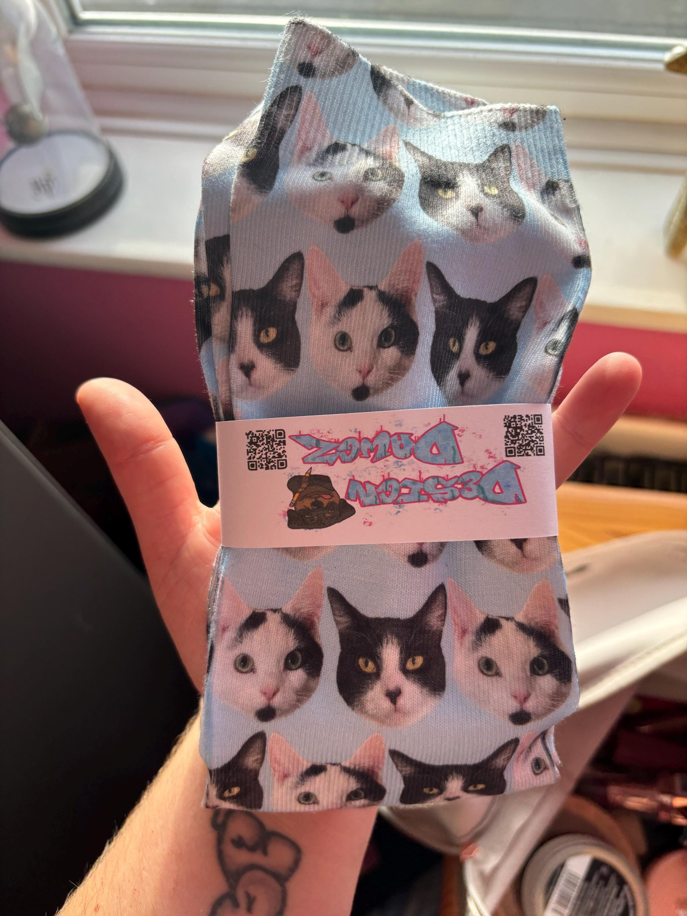 Full Face Photo Printed Socks Personalised Custom Designs | Birthday, Christmas, Fathers Day | Kids and Adult sizes