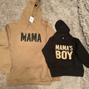 Mama and Mama s Boy Matching Sweatshirts Mom and Son Pullover Hoodie Mom and Baby Boy Toddler Sweatshirts Mommy and Me Shirts Mom Gift Etsy UK