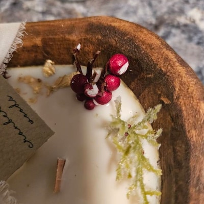 Floral Dough Bowl Soy Candle main image 0